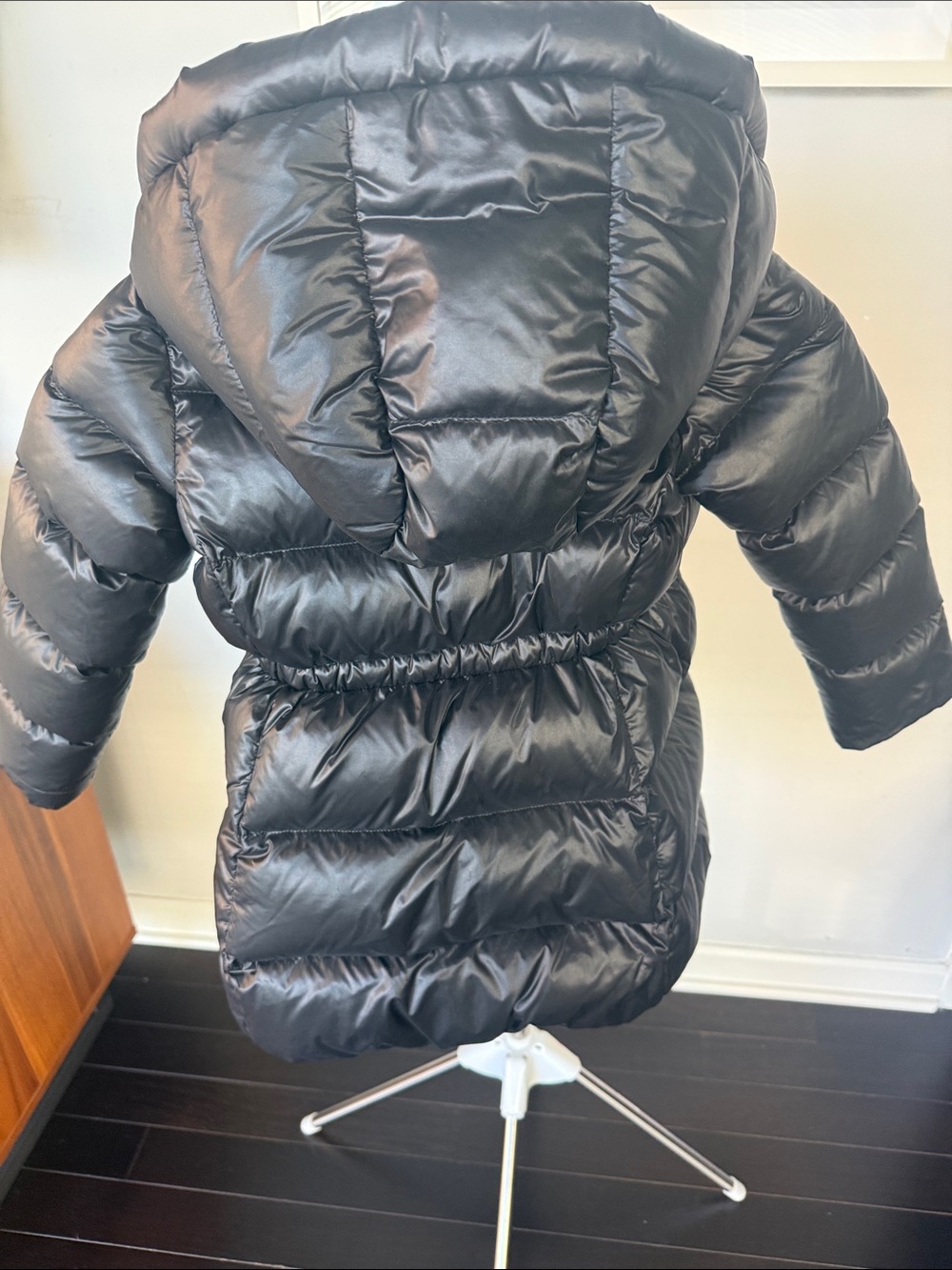 Polo by Ralph Lauren Black Quilted Kids Puffer Coat with Removable Hood - Picture 2 of 3